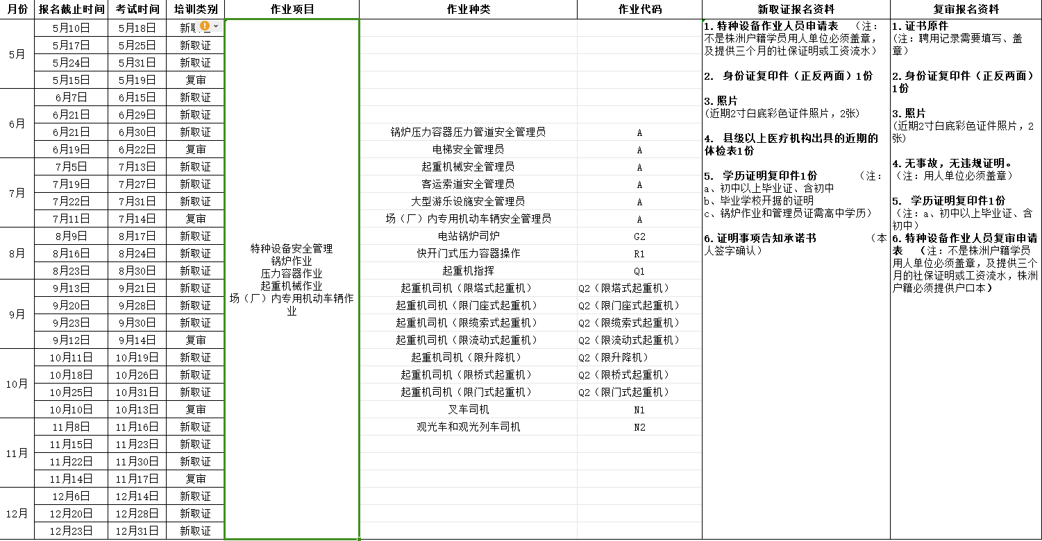 2024年湖南航空技师南宫·NG28(China)官方网站（原南宫·NG28(China)官方网站） 特种设备考试安排表